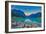 Good Mornig Lake Louise. {Panoramic View of the World Famous Lake Louise from Shore Line to Victori-Timothy Yue-Framed Photographic Print