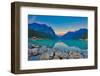 Good Mornig Lake Louise. {Panoramic View of the World Famous Lake Louise from Shore Line to Victori-Timothy Yue-Framed Photographic Print