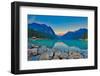 Good Mornig Lake Louise. {Panoramic View of the World Famous Lake Louise from Shore Line to Victori-Timothy Yue-Framed Photographic Print