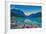 Good Mornig Lake Louise. {Panoramic View of the World Famous Lake Louise from Shore Line to Victori-Timothy Yue-Framed Photographic Print