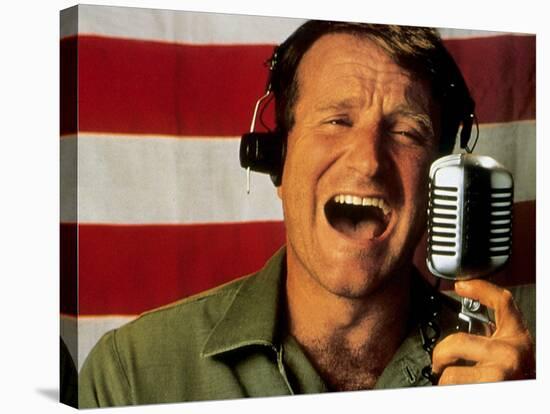 Good Morning Vietnam De Barrylevinson Avec Robin Williams, 1987-null-Stretched Canvas