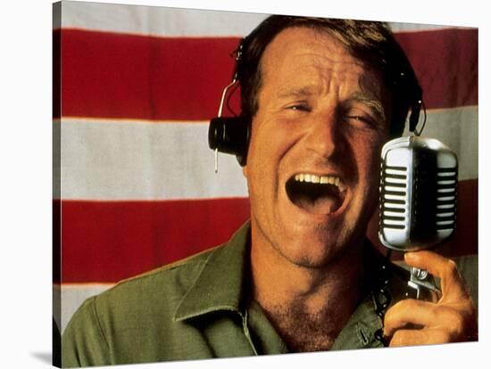 Good Morning Vietnam De Barrylevinson Avec Robin Williams, 1987-null-Stretched Canvas