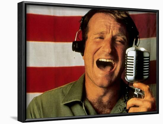 Good Morning Vietnam De Barrylevinson Avec Robin Williams, 1987-null-Framed Photo