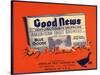 Good News Brand - Los Angeles, California - Citrus Crate Label-Lantern Press-Stretched Canvas