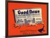 Good News Brand - Los Angeles, California - Citrus Crate Label-Lantern Press-Framed Art Print