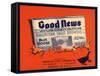 Good News Brand - Los Angeles, California - Citrus Crate Label-Lantern Press-Framed Stretched Canvas