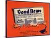 Good News Brand - Los Angeles, California - Citrus Crate Label-Lantern Press-Stretched Canvas