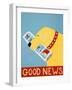 Good News Dog Yellow-Stephen Huneck-Framed Giclee Print