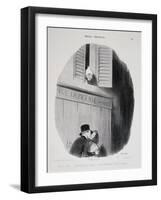 Good Night Darling... If Your Husband Could See Us!-Honore Daumier-Framed Giclee Print