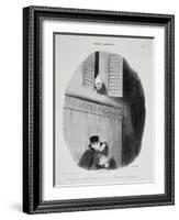 Good Night Darling... If Your Husband Could See Us!-Honore Daumier-Framed Giclee Print