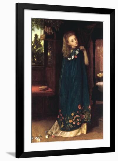 Good Night (Day's turn is over/Now arrives the Night's - Robert Browning)-Arthur Hughes-Framed Premium Giclee Print