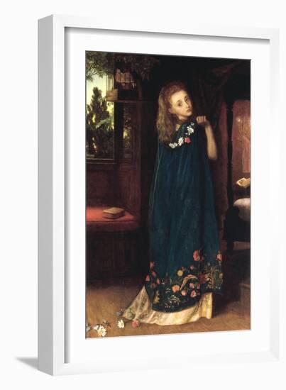 Good Night (Day's turn is over/Now arrives the Night's - Robert Browning)-Arthur Hughes-Framed Giclee Print