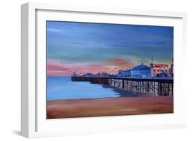 Good Old Brighton Pier East Sussex United Kingdom-Markus Bleichner-Framed Art Print