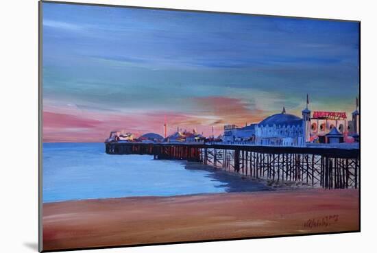 Good Old Brighton Pier East Sussex United Kingdom-Markus Bleichner-Mounted Art Print