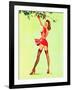 Good Pickin's Pin-Up c1940s-Art Frahm-Framed Art Print