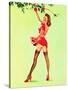 Good Pickin's Pin-Up c1940s-Art Frahm-Stretched Canvas