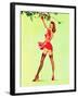 Good Pickin's Pin-Up c1940s-Art Frahm-Framed Art Print