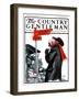 "'Good Road Ahead'," Country Gentleman Cover, December 29, 1923-F. Lowenheim-Framed Giclee Print