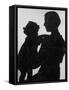 Good Silhouette of a Mother and Child-null-Framed Stretched Canvas