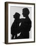 Good Silhouette of a Mother and Child-null-Framed Photographic Print