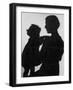 Good Silhouette of a Mother and Child-null-Framed Photographic Print