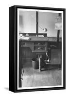 Good Still Life of Old Fashioned Desk Still in Use in Law Offices, Banks, and Commercial Firms-Walker Evans-Framed Stretched Canvas