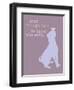 Good Things Come - Purple Version-Dog is Good-Framed Art Print