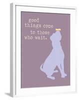 Good Things Come - Purple Version-Dog is Good-Framed Art Print