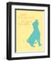 Good Things Come - Yellow Version-Dog is Good-Framed Art Print