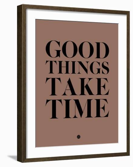 Good Things Take Time 3-NaxArt-Framed Art Print