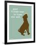 Good Things-Dog is Good-Framed Art Print