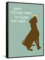 Good Things-Dog is Good-Framed Stretched Canvas