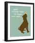 Good Things-Dog is Good-Framed Art Print