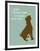 Good Things-Dog is Good-Framed Art Print