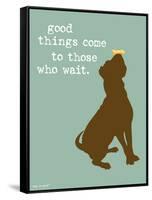 Good Things-Dog is Good-Framed Stretched Canvas
