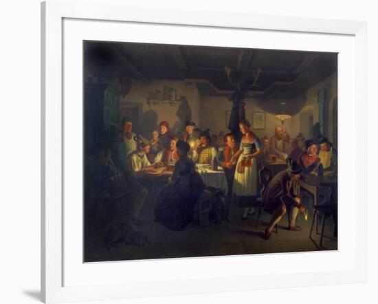 Good Time During an Evening in a Bavarian Inn, 1861-Moritz Von Schwind-Framed Giclee Print