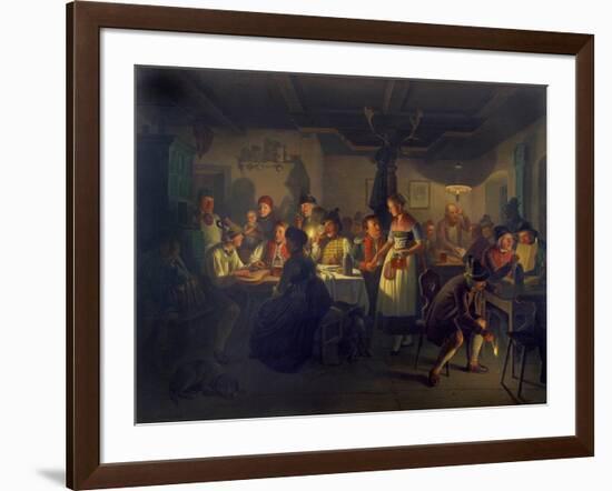 Good Time During an Evening in a Bavarian Inn, 1861-Moritz Von Schwind-Framed Giclee Print