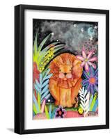 Good to Be King Lion-Wyanne-Framed Giclee Print