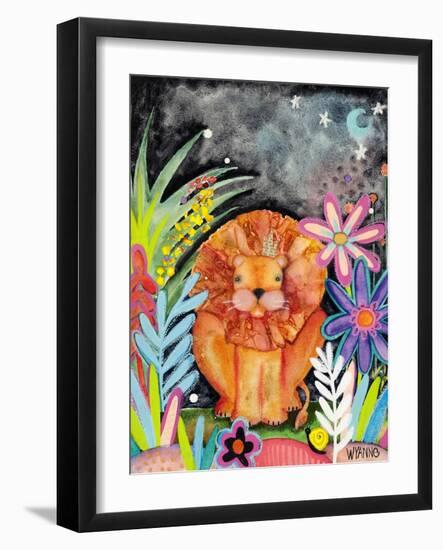 Good to Be King Lion-Wyanne-Framed Giclee Print