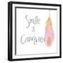 Good Vibes And Smiles I-Elizabeth Medley-Framed Art Print