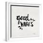 Good Vibes - Black Ink-Cat Coquillette-Framed Premium Giclee Print