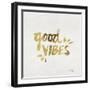 Good Vibes - Gold Ink-Cat Coquillette-Framed Giclee Print