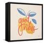 Good Vibes Lemons I Bright-Janelle Penner-Framed Stretched Canvas