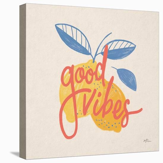 Good Vibes Lemons I Bright-Janelle Penner-Stretched Canvas