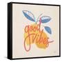 Good Vibes Lemons I Bright-Janelle Penner-Framed Stretched Canvas