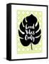 Good Vibes Only Green-Bella Dos Santos-Framed Stretched Canvas