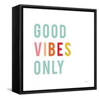 Good Vibes Only Pastel-Ann Kelle-Framed Stretched Canvas