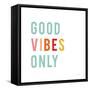 Good Vibes Only Pastel-Ann Kelle-Framed Stretched Canvas