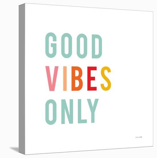 Good Vibes Only Pastel-Ann Kelle-Stretched Canvas