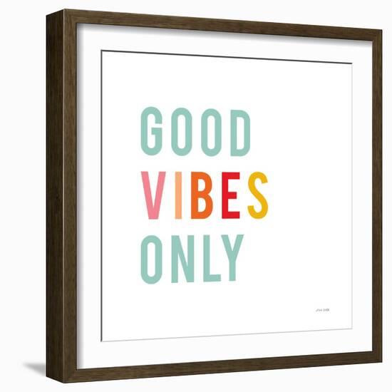 Good Vibes Only Pastel-Ann Kelle-Framed Art Print